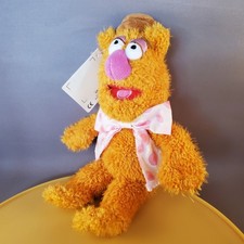 Rare Muppets Fozzie Beanbag Plush Stuffed Animal Disney Exclusive UK 10"