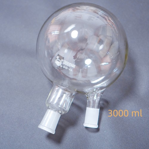 Laborglas Rundboden Kochkolben 2-Hals 24/40 Fugen 1000 ml - 20 Liter  - Bild 6 von 16
