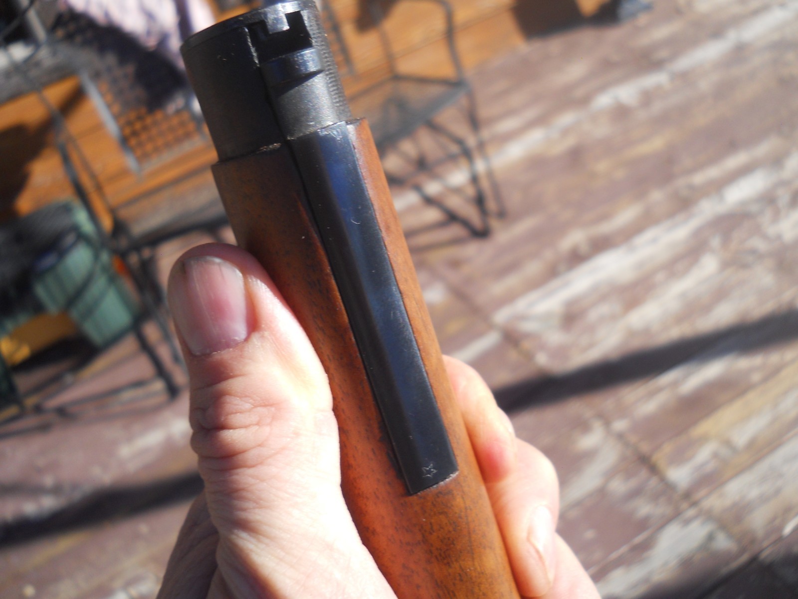 Argentine Mauser model 1891  Rifle wood stock w handguard good acceptance stamps