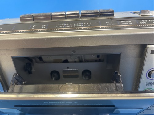 1984 PANASONIC RX-F4 AMBIENCE BOOMBOX FM/AM RADIO CASSETTE RECORDER Tested - Picture 4 of 15