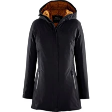 UBR Norway Spectra Insulated Parka Women's Black and Gold Puffer Jacket Mid szL