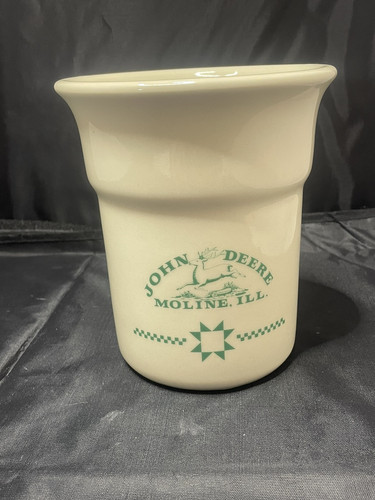 JOHN DEERE Moline IL Arcilla Cerámica Cerámica Vaso Tarro Utensilios Soporte Cocina