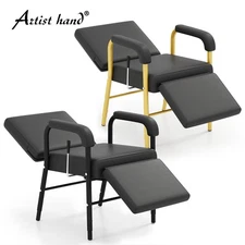 Black Reclining Shampoo Chair Barber Salon Beauty Spa Hair Styling Equipment