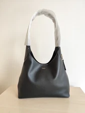 CU068 Brooklyn Shoulder Bag 28 Leather Black Outlet NEW