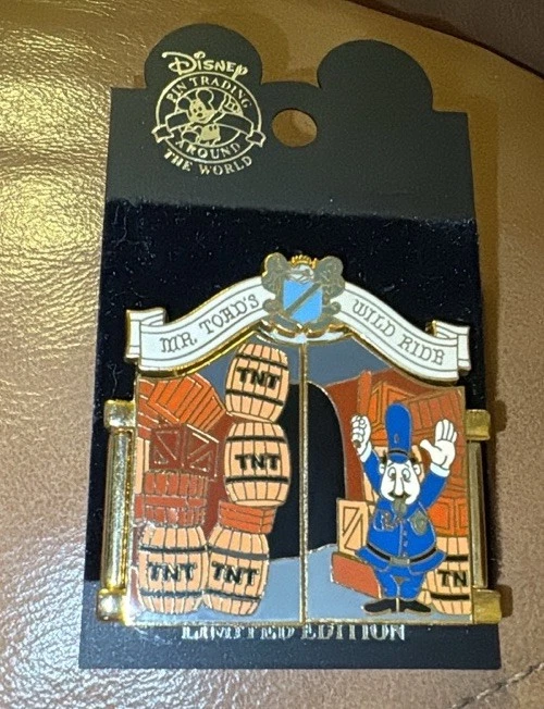 Mr. Toad's Wild Ride Memorable Scene #1 Policeman TNT Disney Hinged Pin LE