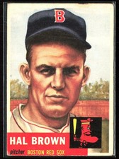 Hal Brown 1953 Topps RC #184 Boston Red Sox