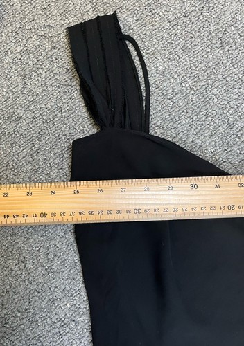 Womens Per Una Black Vintage Y2k Sweetheart Coquette Fairy Goth Maxi Dress - Picture 9 of 10