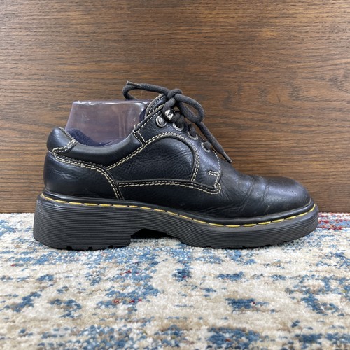 DR MARTENS Vintage 9383 Brown Leather Oxford Platform Made England UK 5 / US 7 - Picture 3 of 13