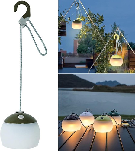 Wiederaufladbare Outdoor Laterne: LED Campinglampe, USB C, IPX5 wasserdicht - Bild 9 von 33