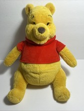 Official Disney Store Winnie the Pooh 14  Sitting Pooh Soft Stuffed Animal Plush