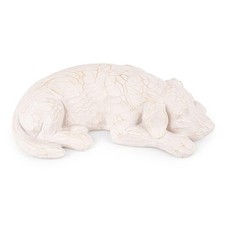 Pet Urns for Dog Ashes - Resin Sleeping Dog Memorial Figurine Statue, Sympath...