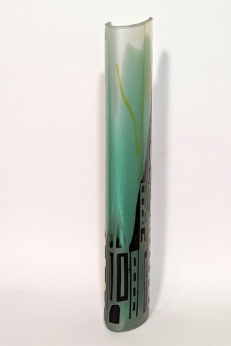 Neil Roberts — City Skyline Glass Vase A/F — Australian Studio Glassblower - Picture 4 of 11