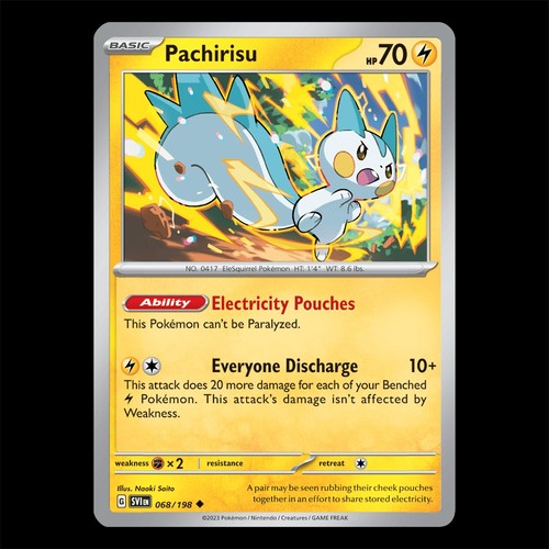 Pachirisu 068/198 - Scarlet Violet Base Set Pokemon Card - Picture 1 of 1