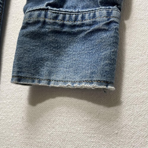 Vintage Big Mac Denim Western Hemd Herren Large Blue Pearl Snap Workwear Passe - Bild 11 von 16