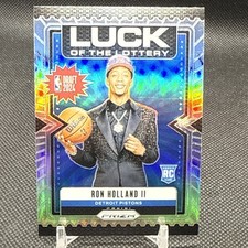2024-25 Panini Prizm NBA Luck Of The Lottery #4 Ron Holland II RC Silver Holo SP