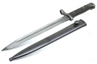 Original Chilean 1895 Mauser Bayonet & Scabbard Weyersberg Kirschbaum Solingen