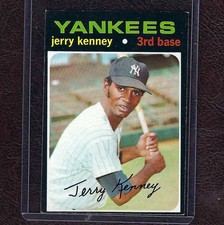 1971 Topps Baseball #572 Jerry Kenney, New York Yankees, 5th Series, EX!