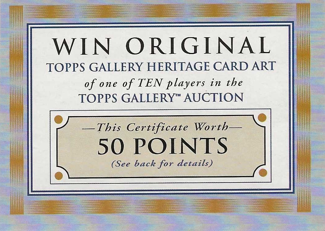 1999-00 Topps Gallery Basketball Card Art 50 Auction Points + Checklist #5 Rare