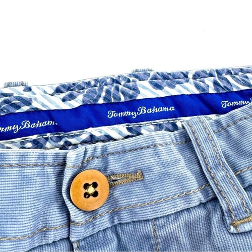 Tommy Bahama Flat Front Chino Shorts Blue Men's Size 33W - Picture 3 of 9