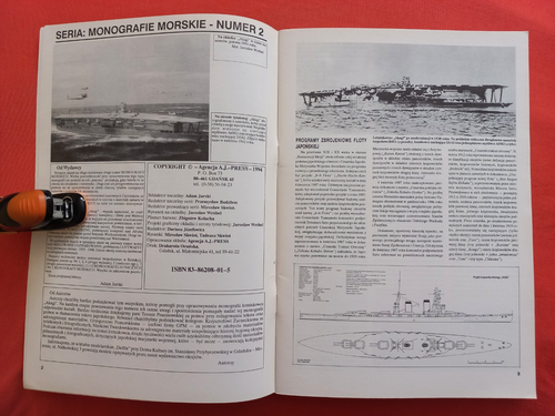 Warships Monografie Morskie (EOW) 2, Aircraft Carrier AKAGI AJ Press - Picture 4 of 10