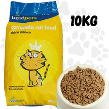Bestpets Complete Dry Cat Food CHICKEN 10kg | High Protein, Taurine, Vitamins 4.14 per kilo