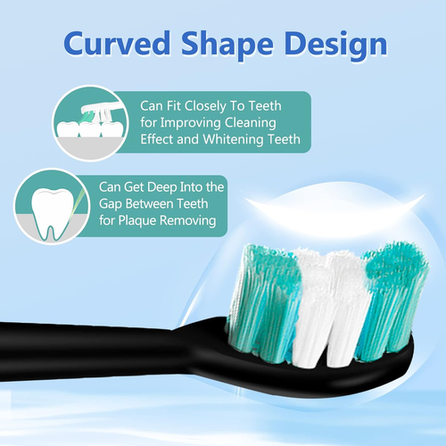 Cabezales de cepillo de dientes de repuesto compatibles con Aquasonic Black Series Vibe Series  - Imagen 4 de 12