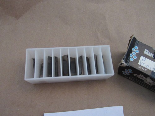 Ruddell VDB 125 015 C2 Indexable Carbide Vee Deep Groove Inserts 10 PCS - Picture 2 of 3