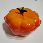 Le Creuset Pumpkin Cocotte Orange Casserole Halloween Stoneware Cocotte Fraise
