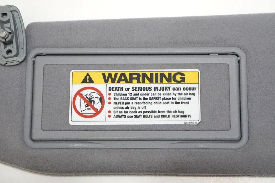 Parasol gris lado del conductor Mercedes-Benz Clase S CL 2000-06 W220 FABRICANTE DE EQUIPOS ORIGINALES Foto 3 de 4