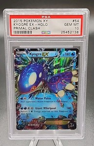PSA 10 Gem Mint 2015 Pokemon XY Primal Clash Kyogre EX Holo 54/160