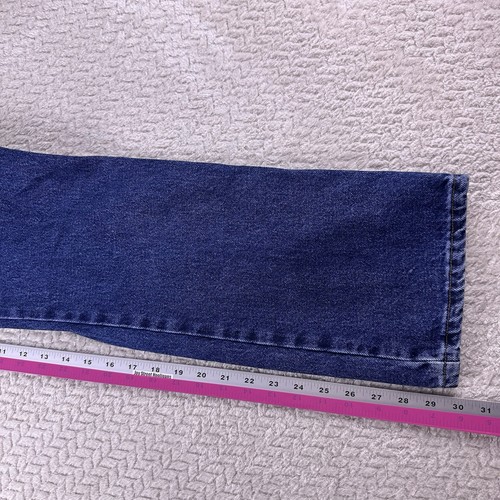 Wrangler Cowboy Cut Youth Size 16 Straight Leg Waist Medium Washed Blue Jeans - Picture 10 of 13