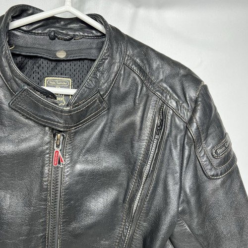 Giacca da moto Hein Gericke in pelle pesante da cafe racer taglia 42 - Foto 4 di 23