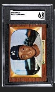 1955 Bowman #68 Elston Howard Rookie SGC 6 New York Yankees Baseball Card