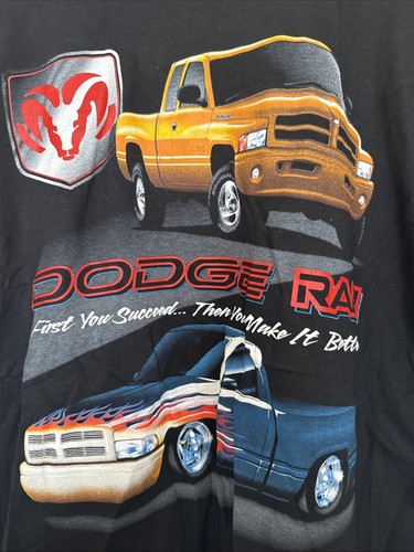 Vintage 2000’s Y2K Black Dodge Ram Andy's Graphic T-Shirt Never Worn Medium