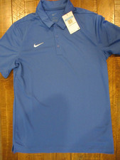 NIKE Mens Dri Fit Polo Shirt, Medium, Blue, CI4470-480, 1522598