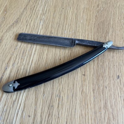 Robeson ShurEdge Straight Razor w/ case & handwritten note 1936