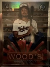 2025 Bowman Chrome James Wood RC Jame's World Of Wood Refractor 🔥 Nationals