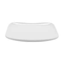 G.E.T. CS-6116-W Sicilano White Melamine 6" x 6" Coupe Plate - 2 Doz