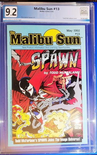 1992 Malibu Sun #13 9.2 Graded. 1. Auftritt SPAWN & COVER!