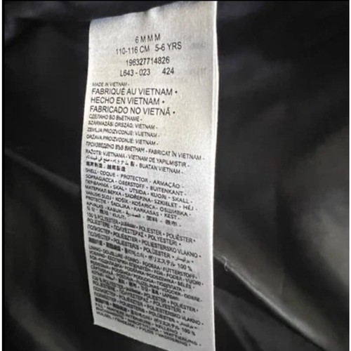 NIKE Puffer Vest Black Quilted Zip Down Filled Boys Size Medium (5-6yo) - Picture 6 of 6