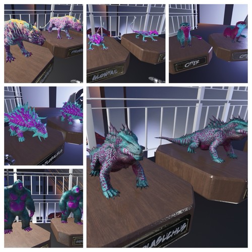 ARK ASA Ascended Pve Full Grown Cotton Candy Dino Bundle Giga, Carcha Etc - Picture 2 of 15