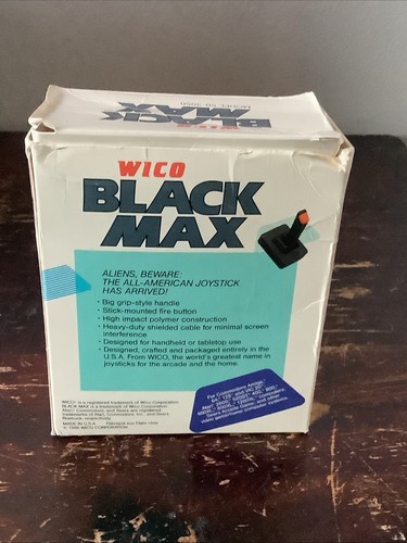 Vintage Wico Black Max Joystick for Atari or Commodore Rare CIB - Picture 5 of 24