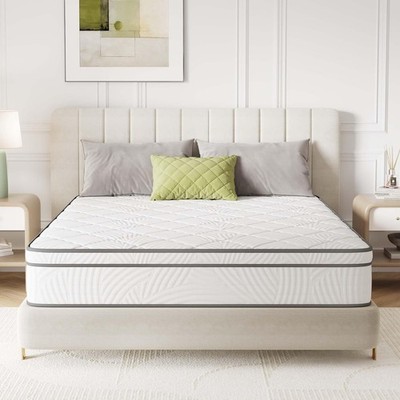 Queen Mattress 12 Inch, Hybrid Mattress Queen Size with Comfy Support, Bed Mattr