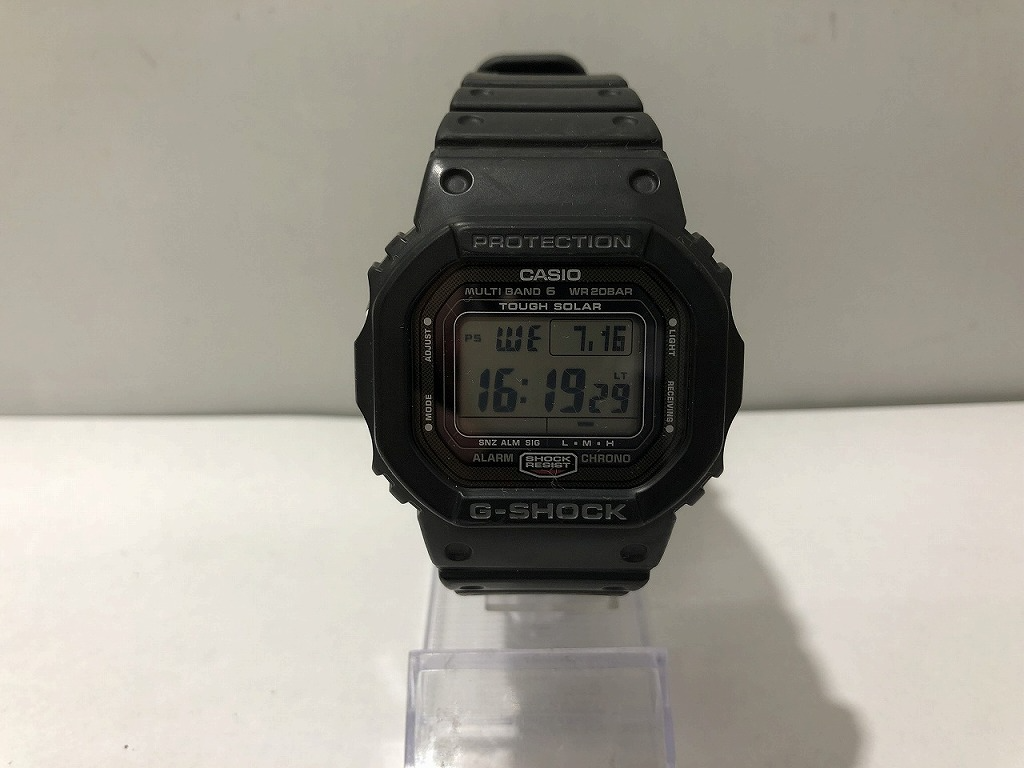 CASIO G-SHOCK GW-5000U-1ER Black Digital Solar Watch Working W/Box