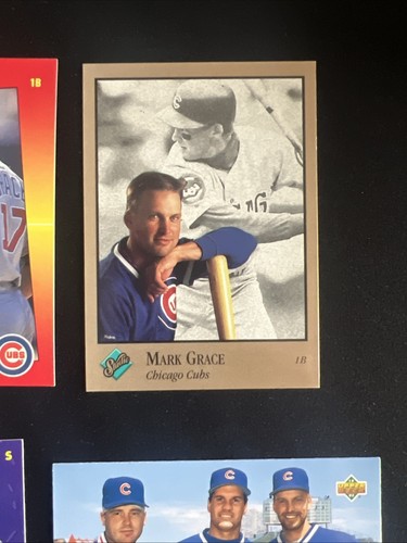 Mark Grace 7 Card MLB Baseball Trading Card Lot Chicago Cubs Legend - Foto 3 di 7