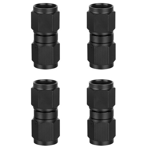 4pcs 6AN Female to 6AN Female Coupler Alloy Universal Swivel Fitting Connector - Picture 3 of 13