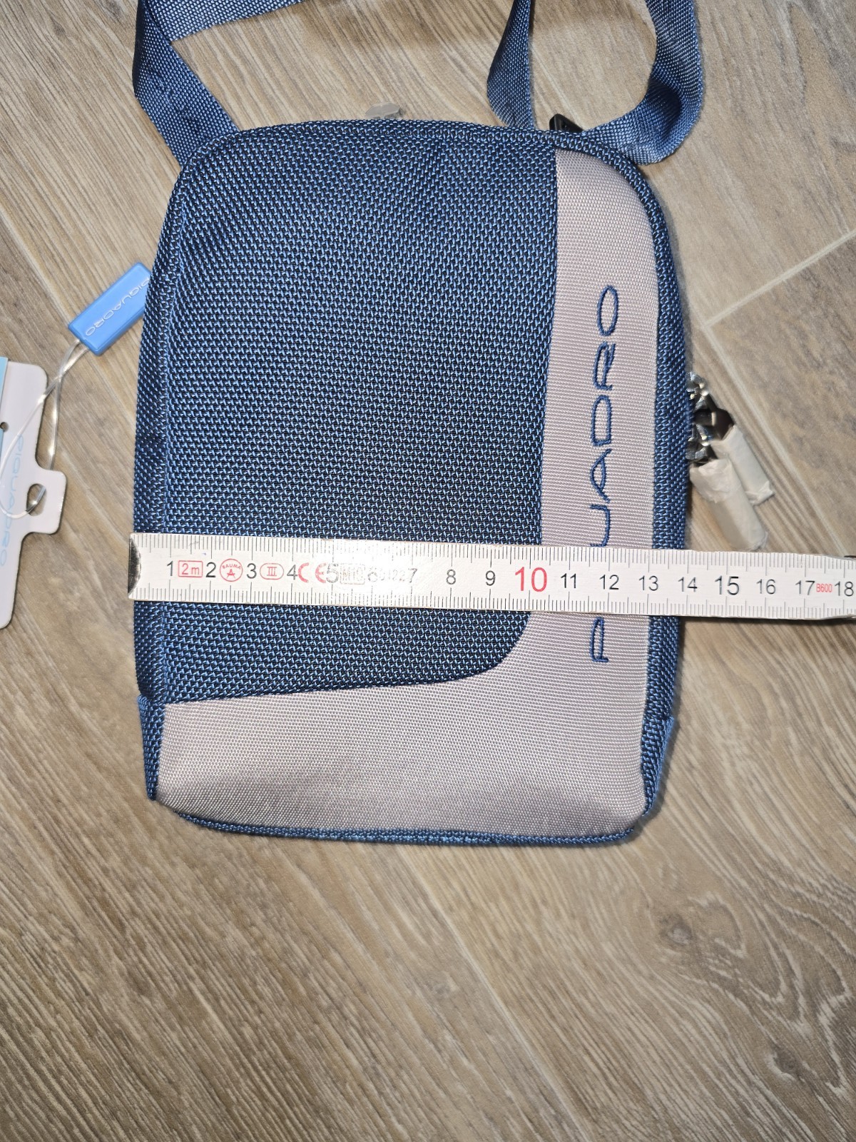 Piquadro Unisex Reise Umhängetasche Blau Neu mit Neupreis 59-69