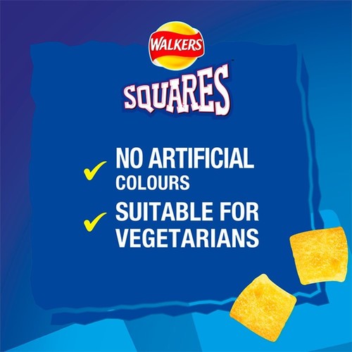 Walkers Crisps Squares Salt & Vinegar Snacks 27.5g Bags x 32 B/B 6/12/2025 - Picture 3 of 3