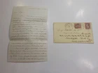 Civil War Letter 1864 U.S. Navy Surgeon George Clymer Stamps Cover Cancel Naval