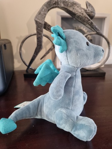 Genuine Jellycat Retired Little Puff Sapphire Dragon with tags - Picture 2 of 6